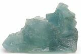 Cubic, Blue-Green Fluorite Crystal Cluster with Phantoms - China #217440-1